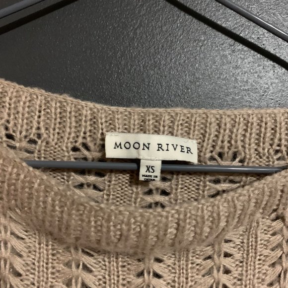 Moon River Knit Crop Sweater - Picture 2 of 3